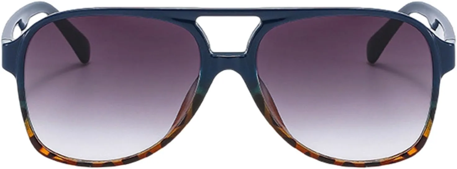 

Большие солнцезащитные очки для женщин, винтажные, унисекс, желтые, с прозрачными линзами, очки для мужчин, модные очки для женщин HHZZYVY, Black Leopard