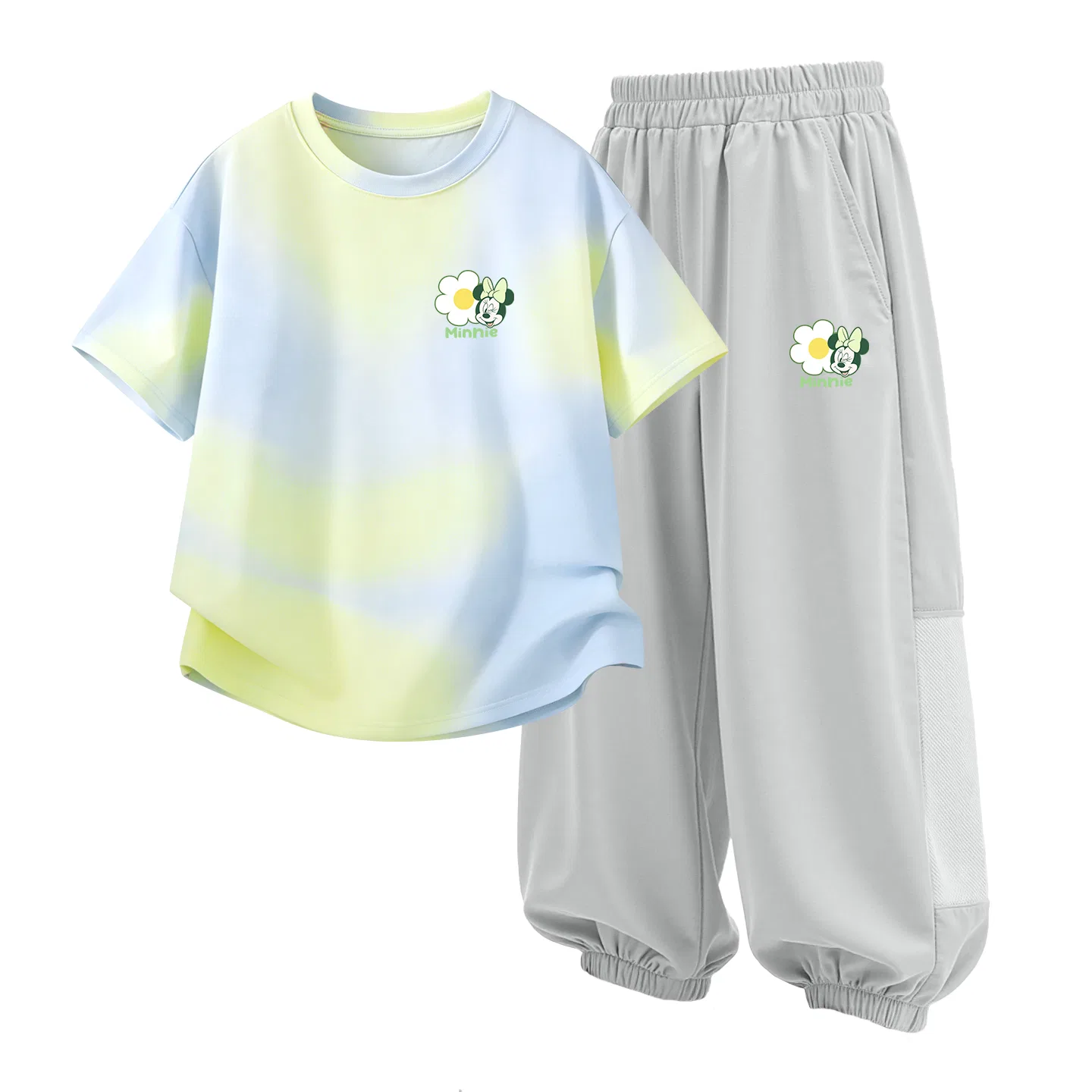 Детский спортивный костюм Casual Sportswear 2 Piece Set Disney, Di Floral K Cloud Blue+Di Flower K Misty Mountain Gray