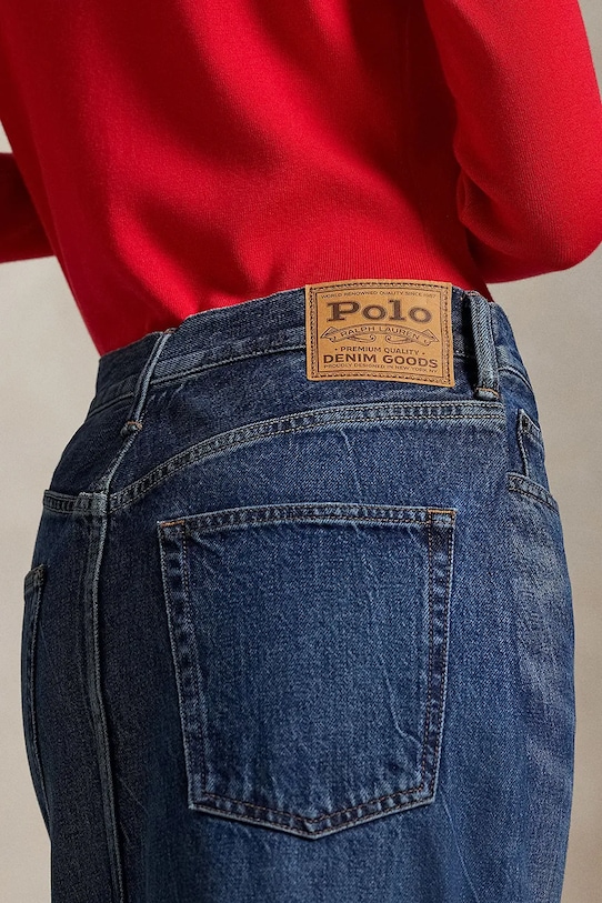 Джинсовая юбка Polo Ralph Lauren, темно-синий — фото 4