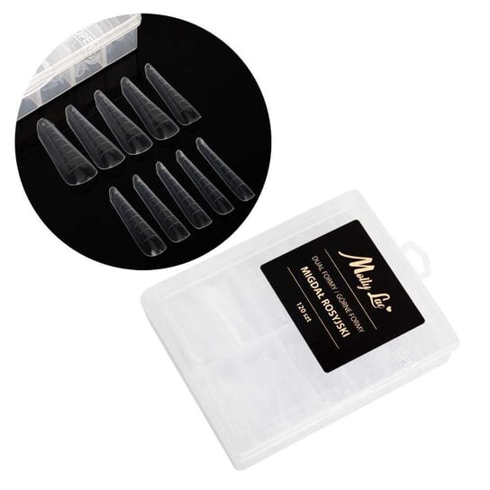 

Верхняя двойная форма для наращивания ногтей с чешуей, Русский миндаль YQ-1 120 шт. MollyLac, Molly Lac