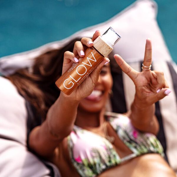 Веганское осветляющее масло для тела, 110 мл Cocosolis Glow shimmer oil — фото 2