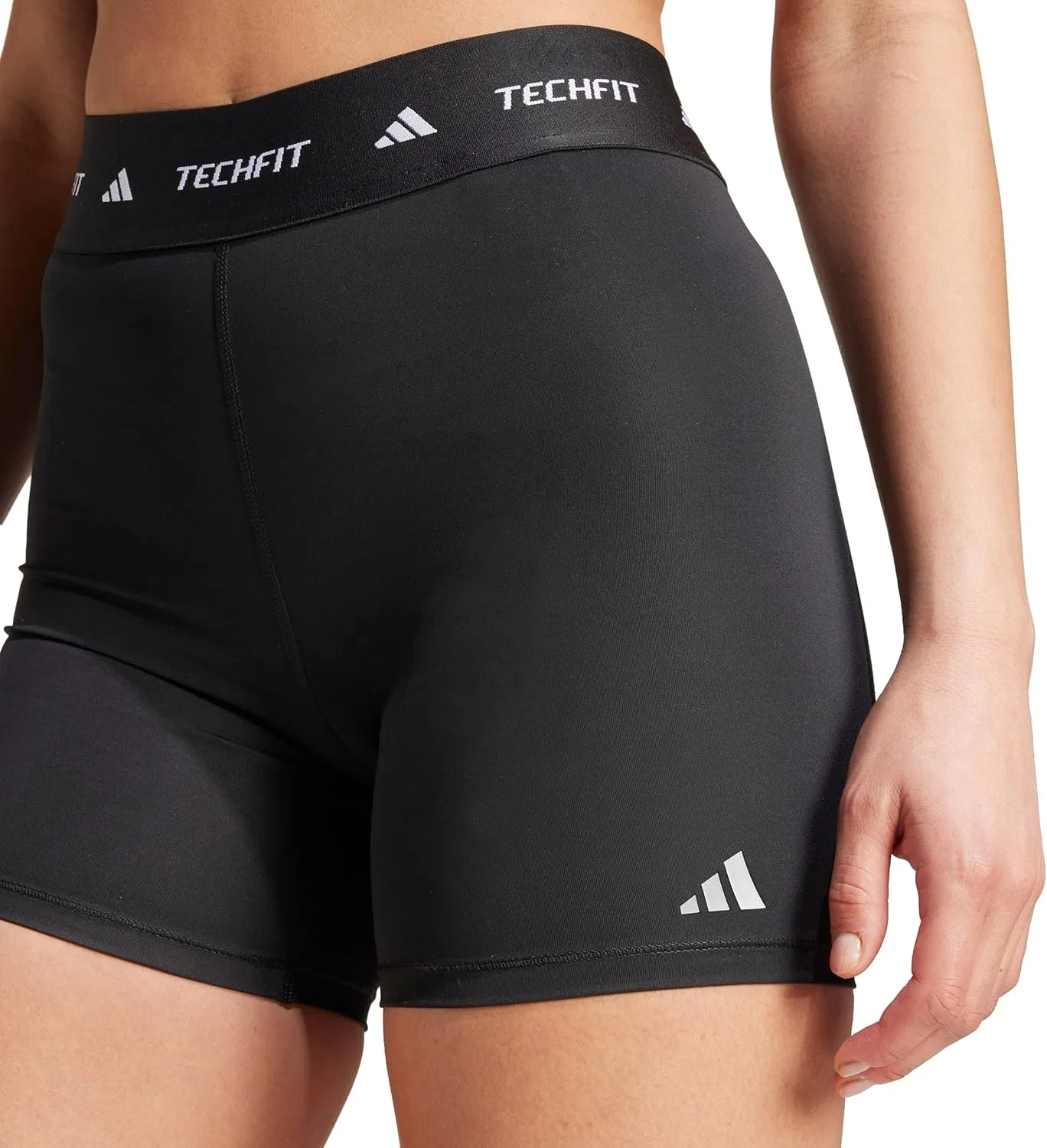 Леггинсы для бега adidas Techfit, черный — фото 4