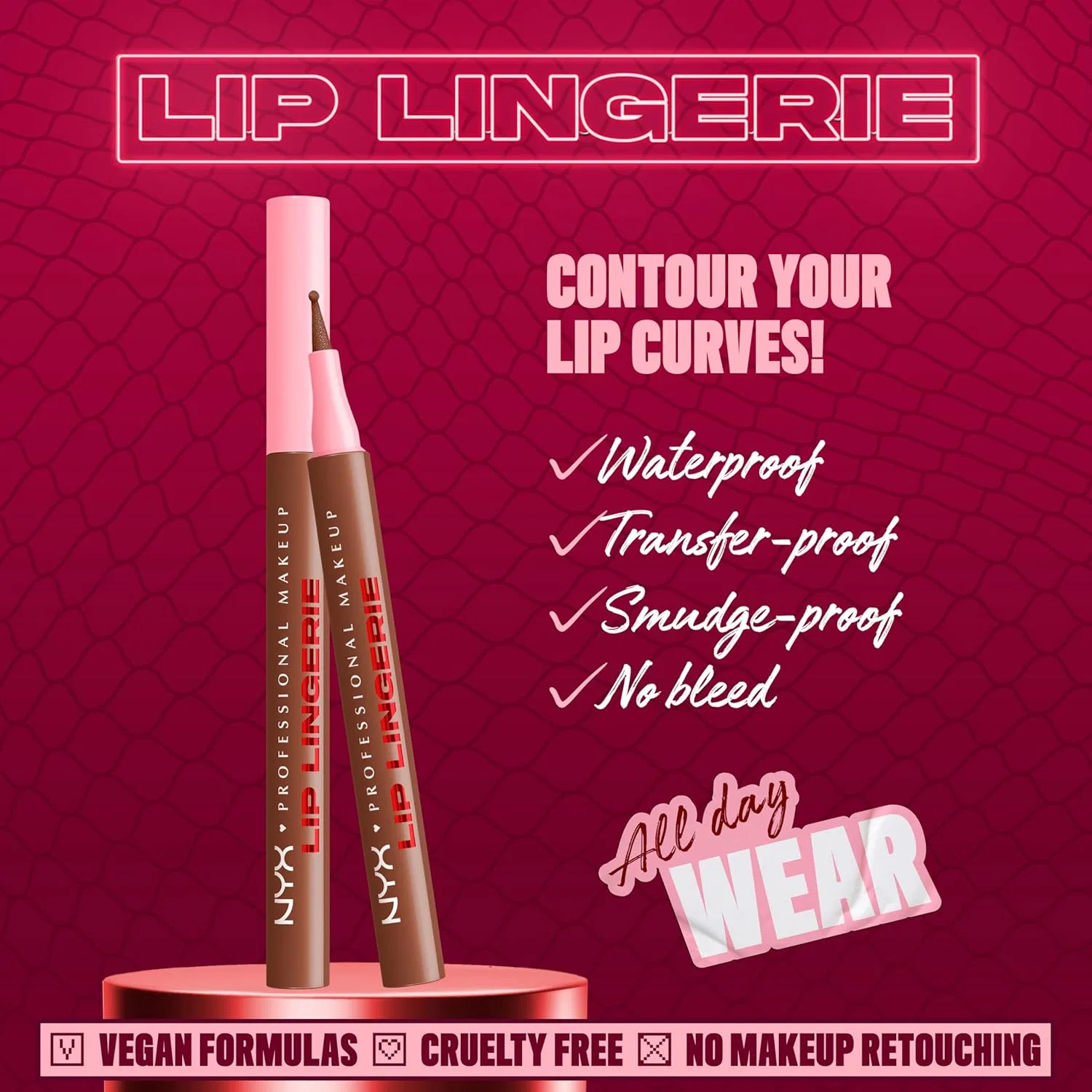 Карандаш для губ NYX Professional Makeup Lip Lingerie Liner Stain оттенок 06 UP TO NO GOOD 0.03 fl oz — фото 2