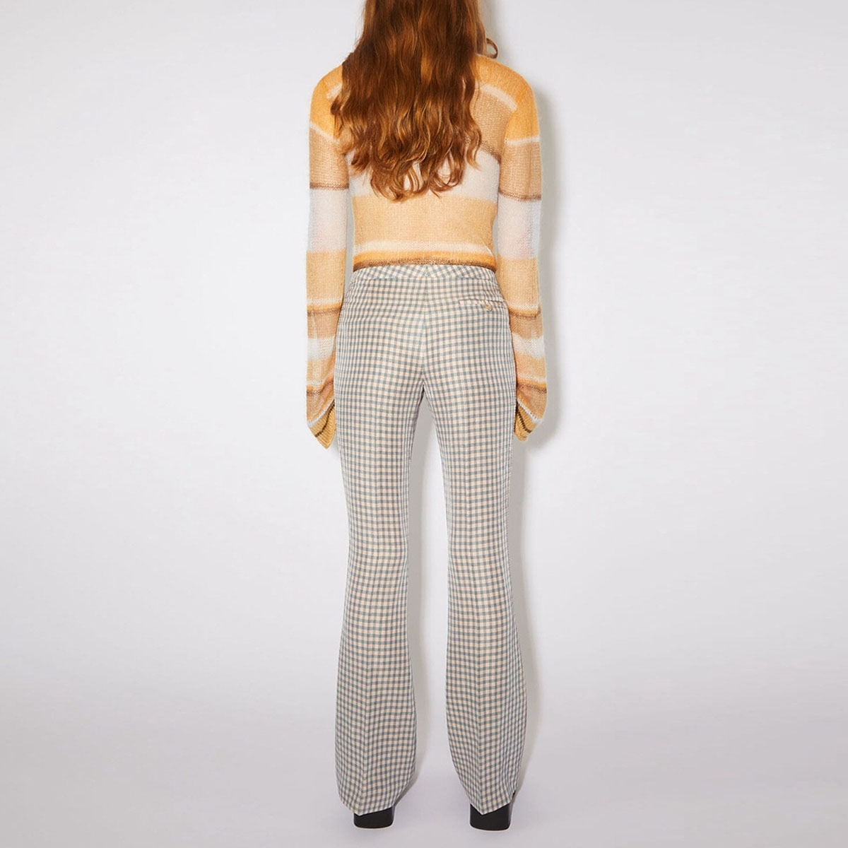 Женские повседневные брюки голубые розовые Acne Studios — фото 4