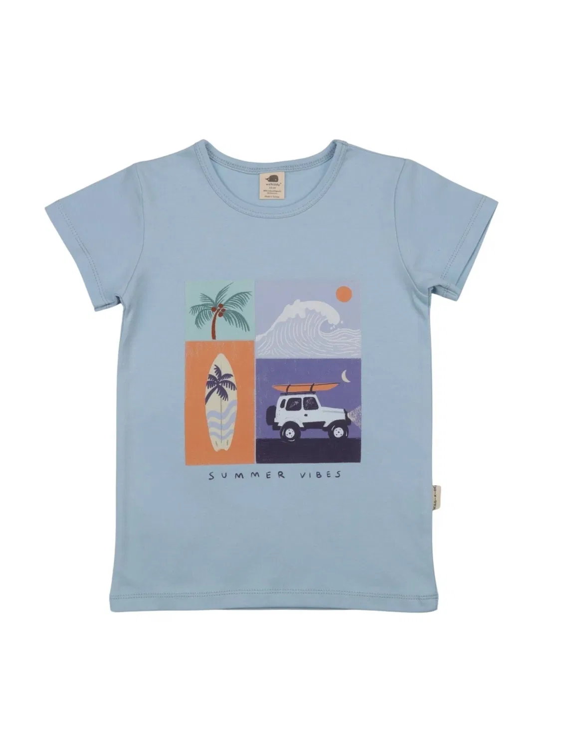 Футболка Walkiddy Summertime Vibes синего цвета