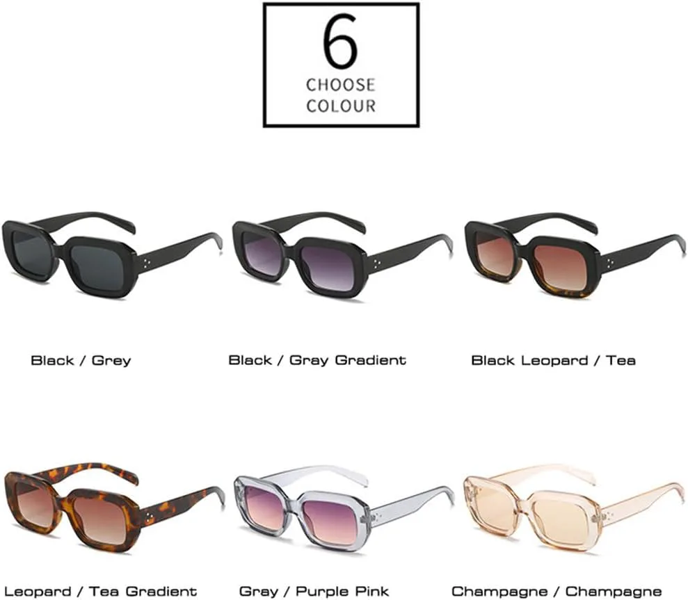 

Солнцезащитные очки в стиле ретро Polygon с градиентным переходом цвета, защитой от УФ-излучения UV400, мужские, с заклепками TKKTLLT, Leopard Tea Gradient