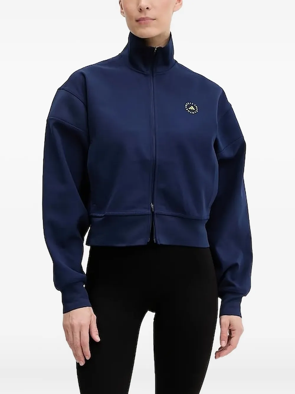 

Толстовка с высоким воротом и застежкой-молнией adidas by Stella McCartney, синий