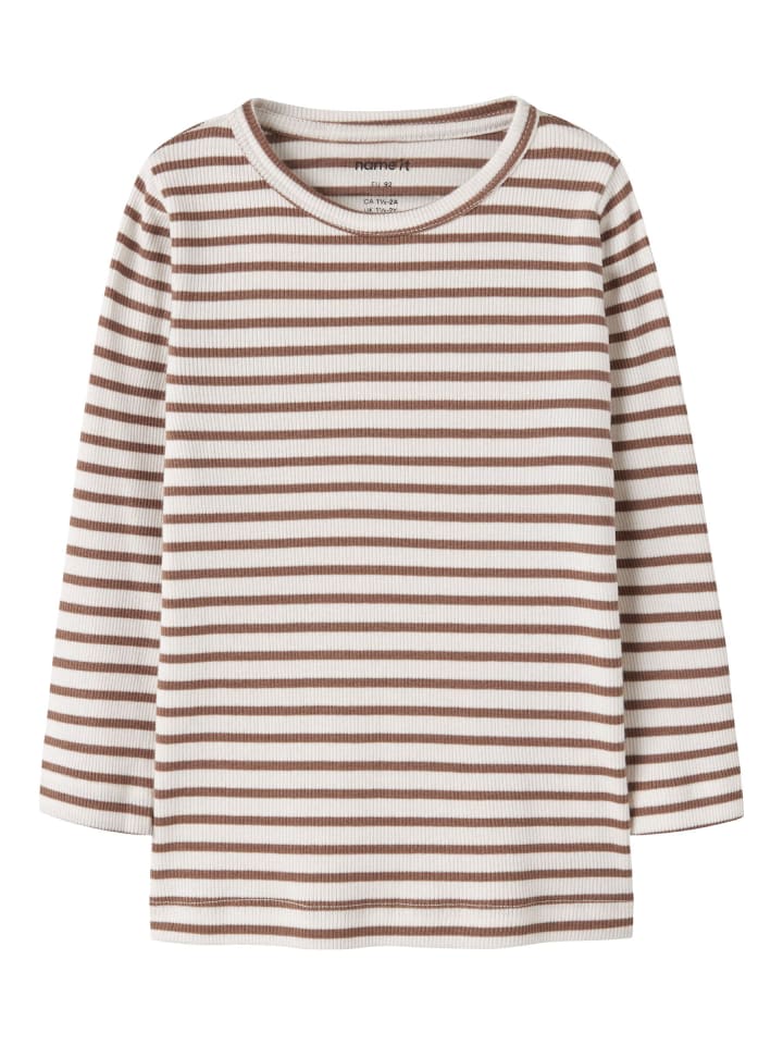 

Рубашка с длинными рукавами NMNBANI LS XSL TOP цвета поджаренного кокоса name it