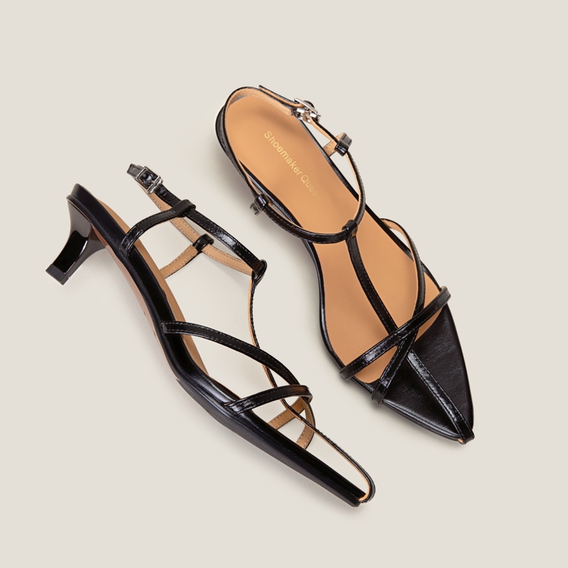 SHOEMAKER QUEEN Женские сандалии на одной застежке белые, цвет White — фото 4