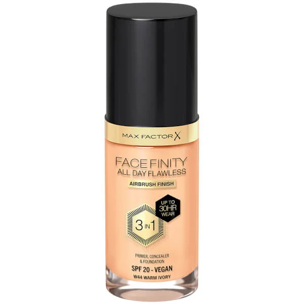 

Facefinity безупречный веганский тональный крем 3 в 1 на весь день Max Factor, 30 мл., цвет w44 - warm ivory