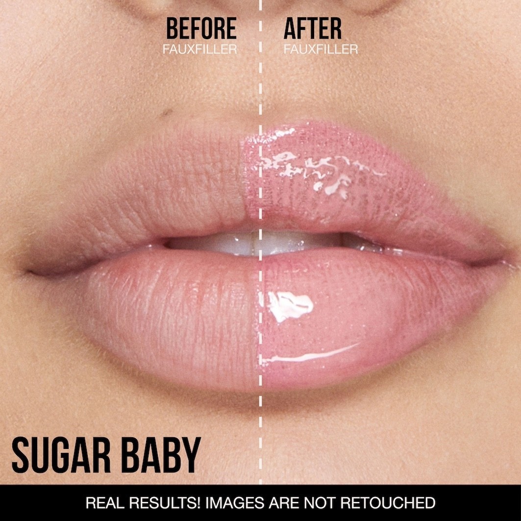 Блеск для губ Huda Beauty Faux Filler Extra Shine, sugar baby, 3.9 мл — фото 3