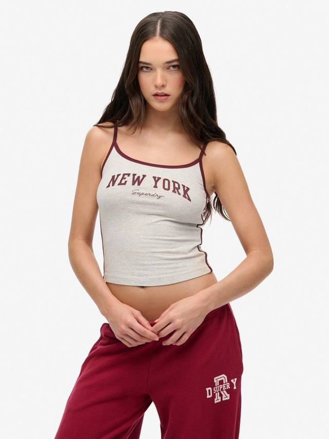 

Топ-майка Athletic Essentials с логотипом Superdry, Glacier Grey Marl