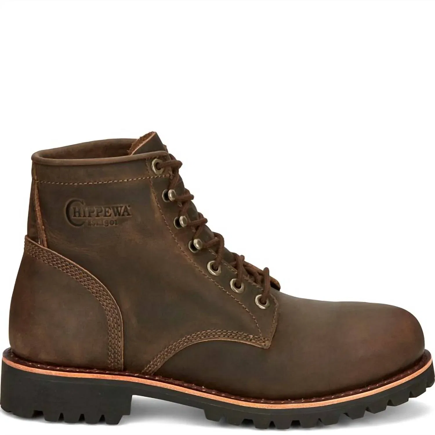 Chippewa Мужские классические ботинки Classic 2.0 6 дюймов со стальным носком, коричневые — фото 2