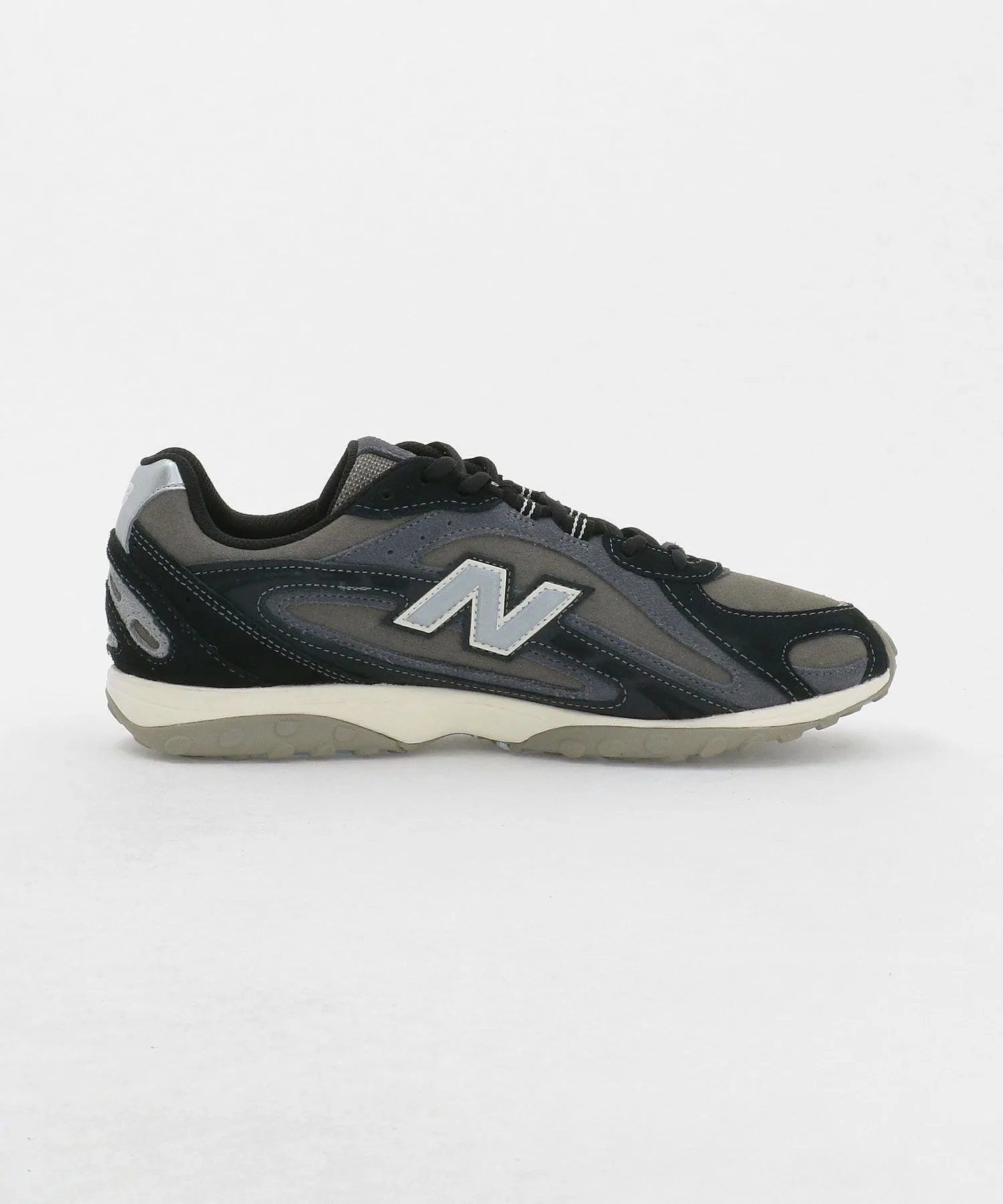 Мужские кроссовки New Balance U204, кожаные, чёрные — фото 4