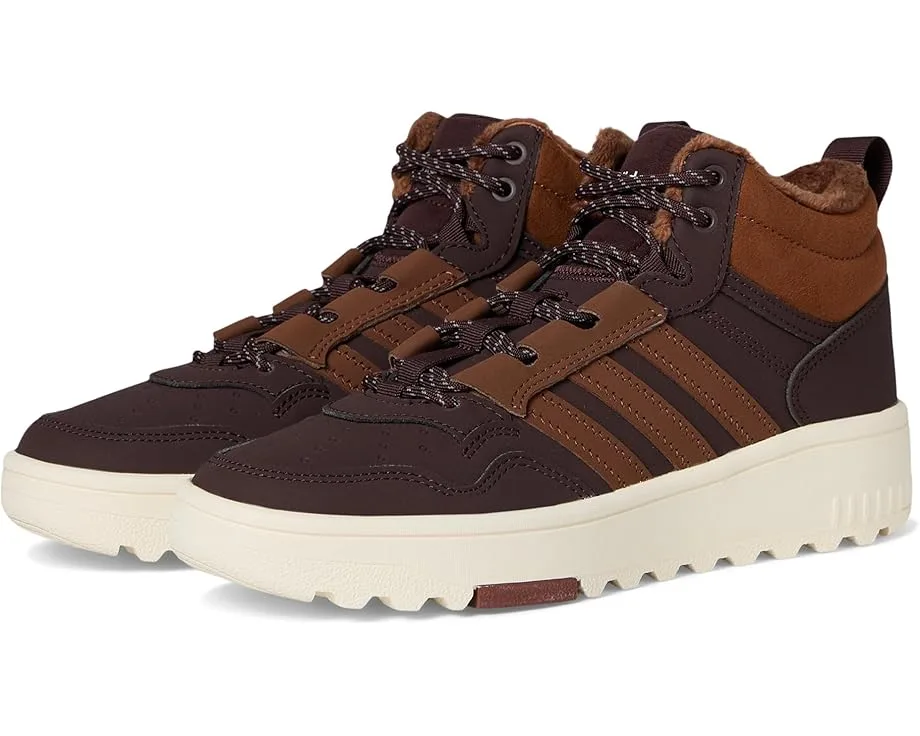 Кроссовки Adidas Kids Hoops 4.0 Mid Top Shoes (Big Kid), Shadow Brown/Supplier Colour/Off White