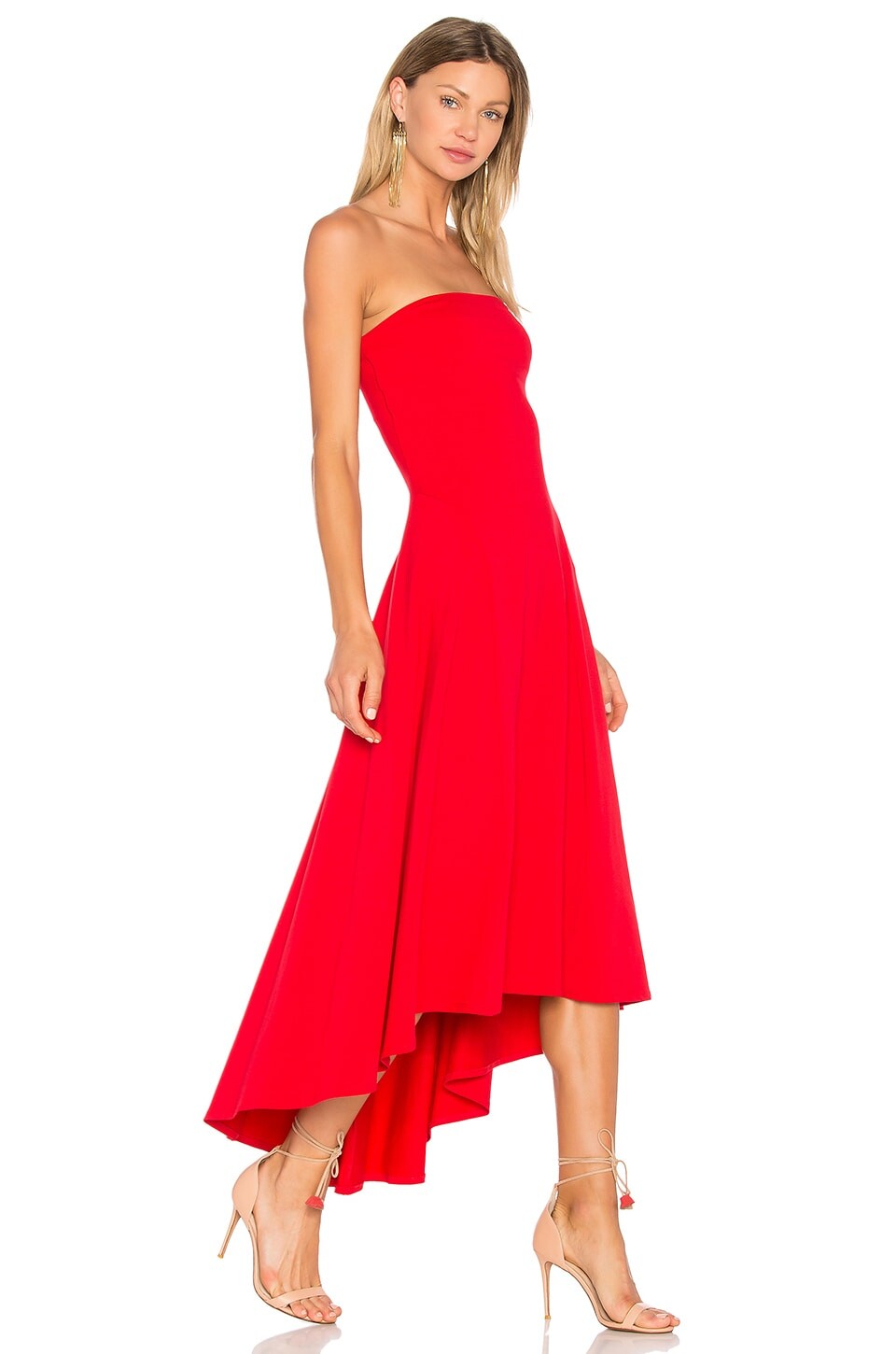 

Платье Susana Monaco Strapless Hi Low, цвет Perfect Red