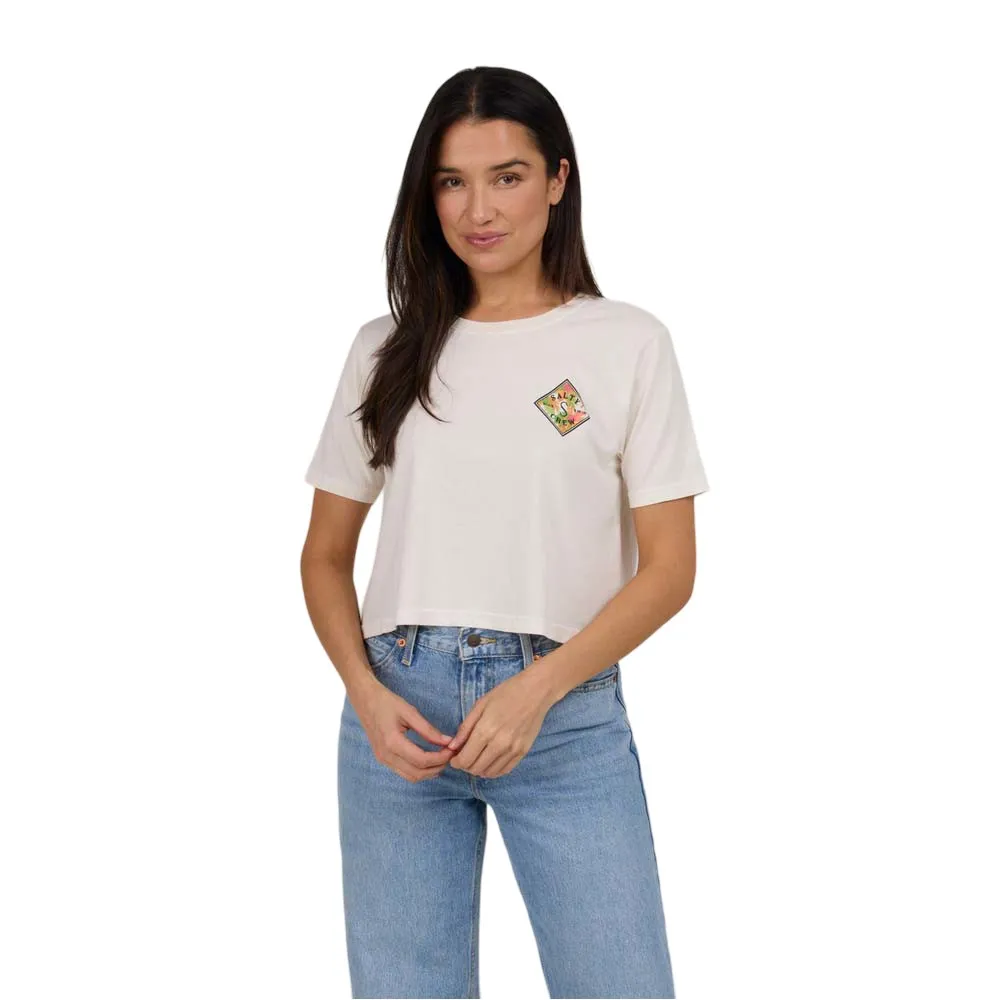 

Футболка с коротким рукавом Salty Crew Tippet fill crop, белый