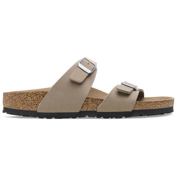 Тапочки sydney vegan synthetics vegan narrow fit sandals 'gray taupe' Birkenstock, бежевый — фото 2