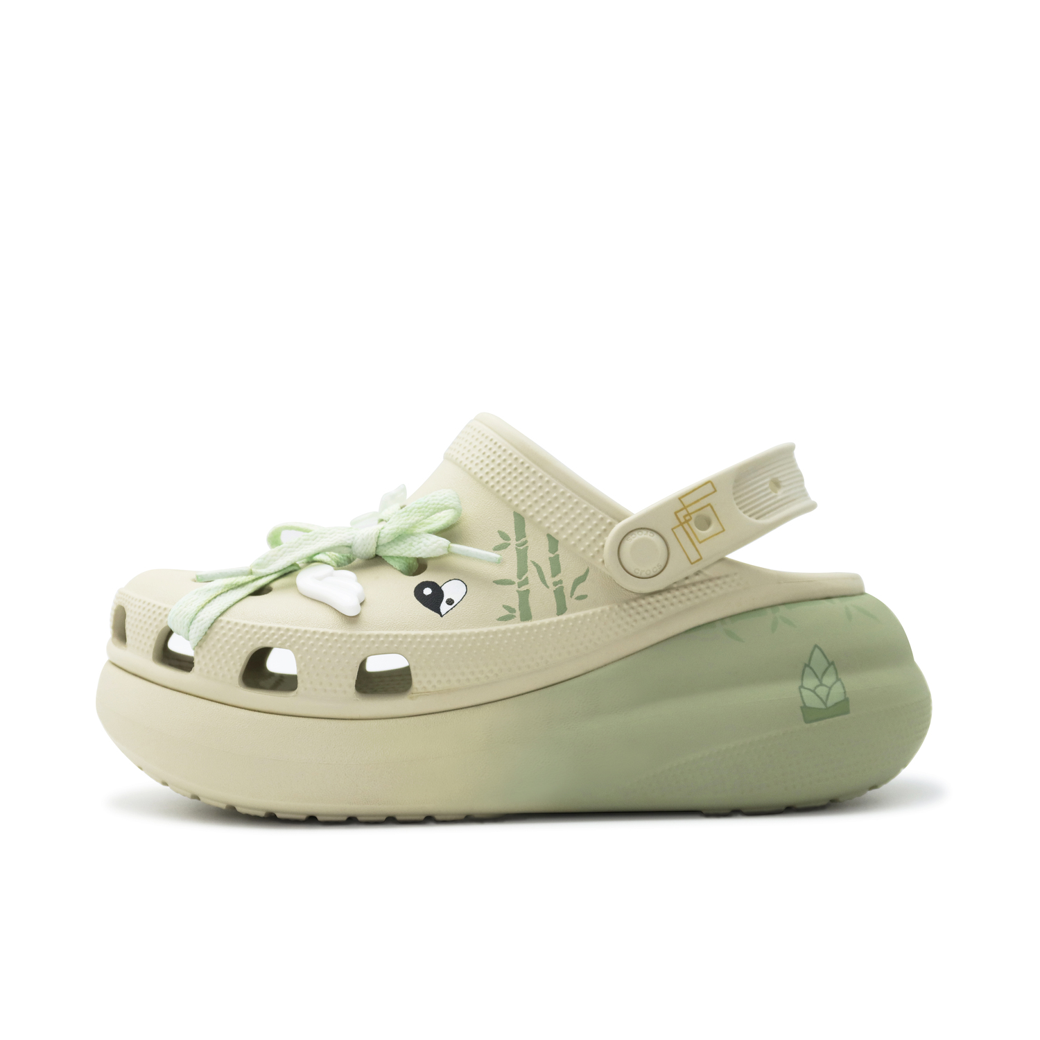 

Crocs Кроссовки Crush Clog унисекс бамбуковый зеленый, цвет Bamboo Green