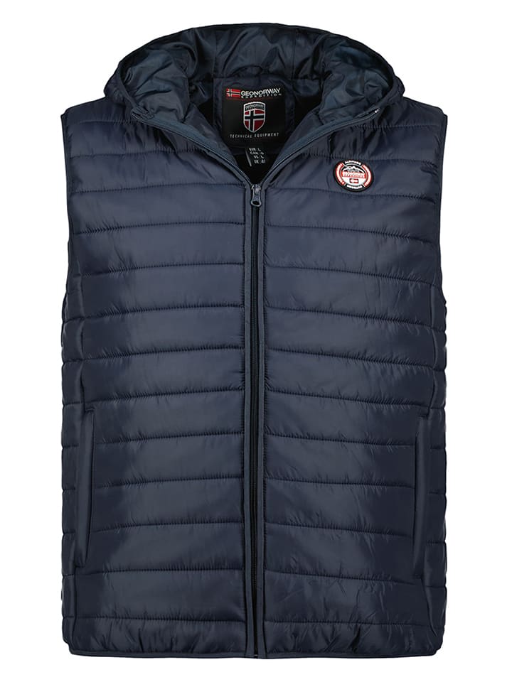 

Geographical Norway Стеганый жилет «Вамиго» темно-синего цвета