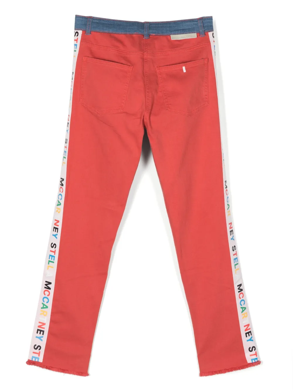Прямые джинсы в стиле колор-блок Stella McCartney Kids, синий — фото 2