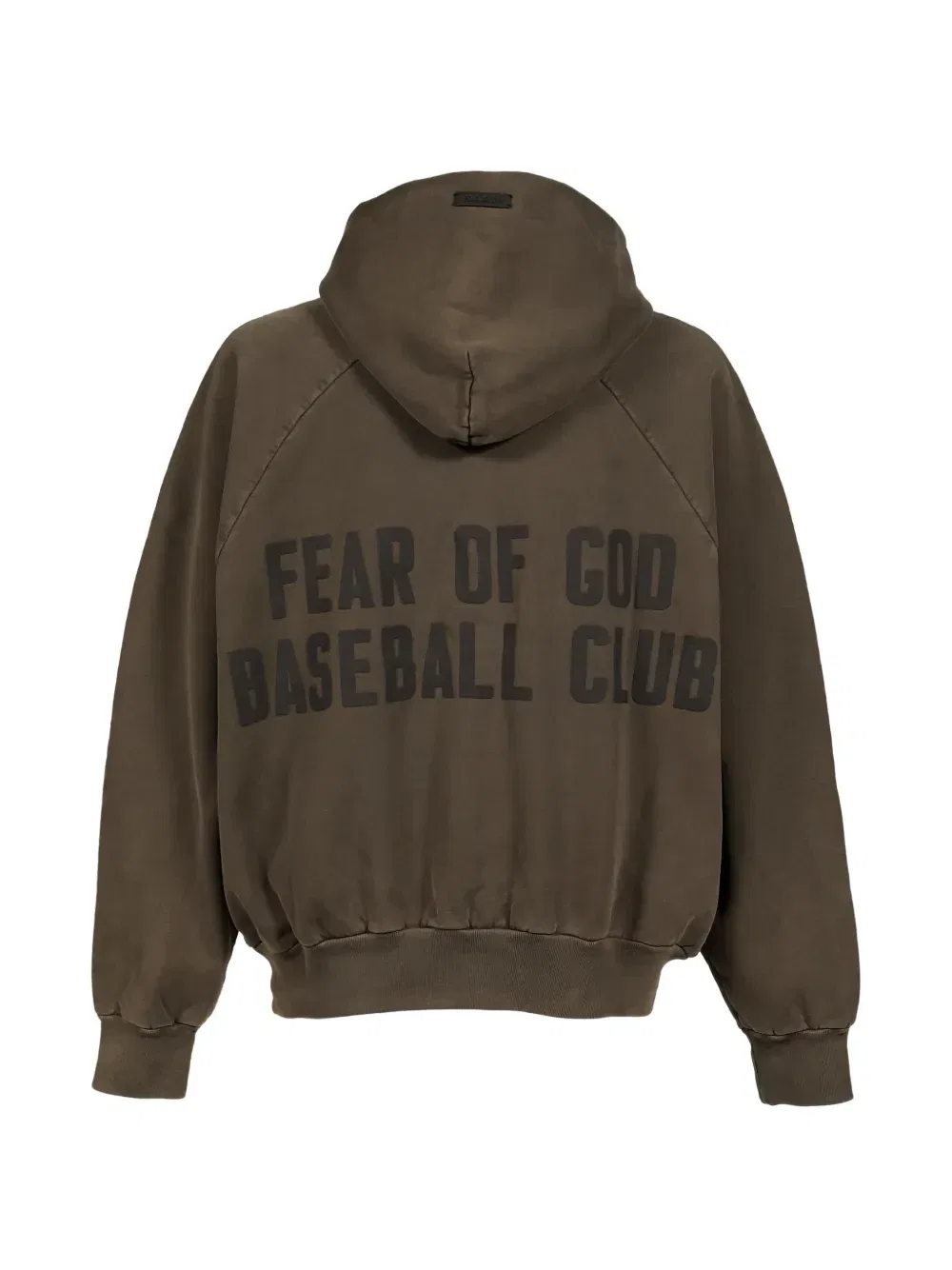Толстовка с логотипом Бейсбольного клуба и короткой молнией Fear Of God, коричневый — фото 2