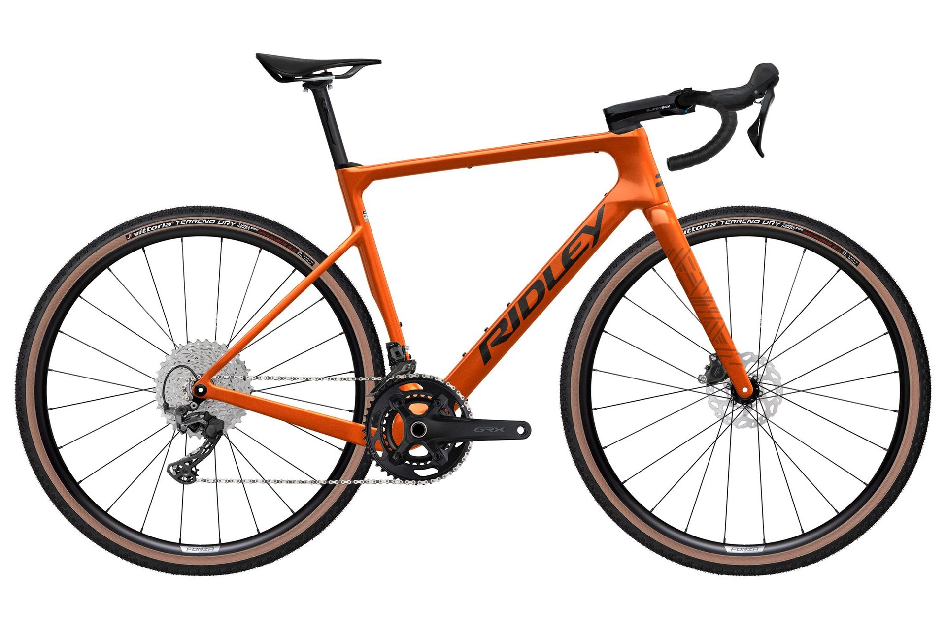 

Гравийный велосипед Ridley Astr - shimano grx600 2x - 28 дюймов - diamant, orange | rich orange metallic / 510 / ast01as