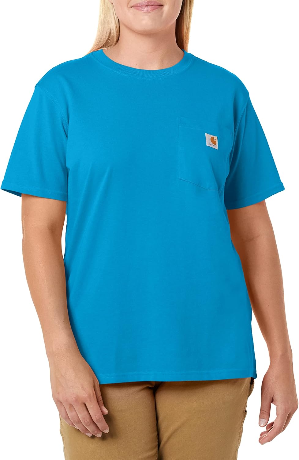 

Carhartt женская футболка с карманом, свободный крой, плотная ткань, короткий рукав, Marine Blue, Синий, Carhartt женская футболка с карманом, свободный крой, плотная ткань, короткий рукав, Marine Blue