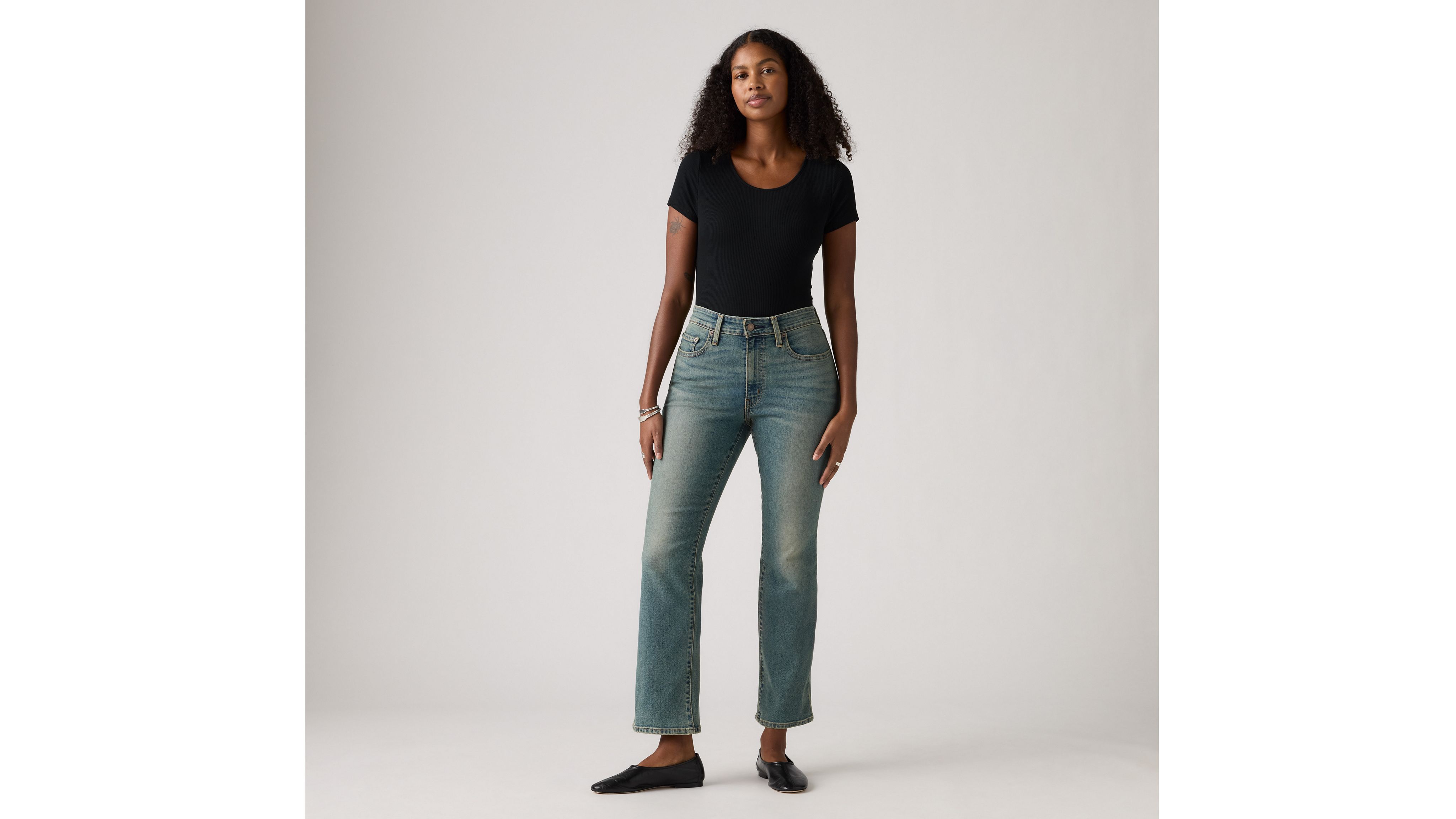 Женские джинсы Kick Boot 725 Levi's, You Started It - Medium Wash — фото 2