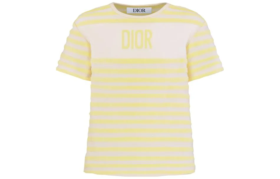 Футболка для детей Crew Neck Moderate DIOR, желтый — фото 3
