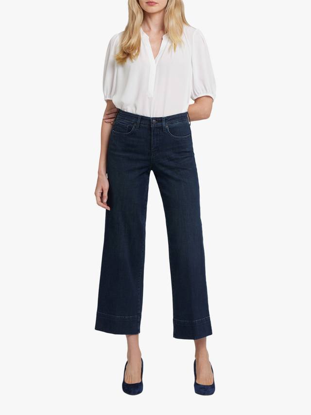 

Тереза джинсы с широкими штанинами и укороченным краем 3 дюйма NYDJ, Obsidian Blue