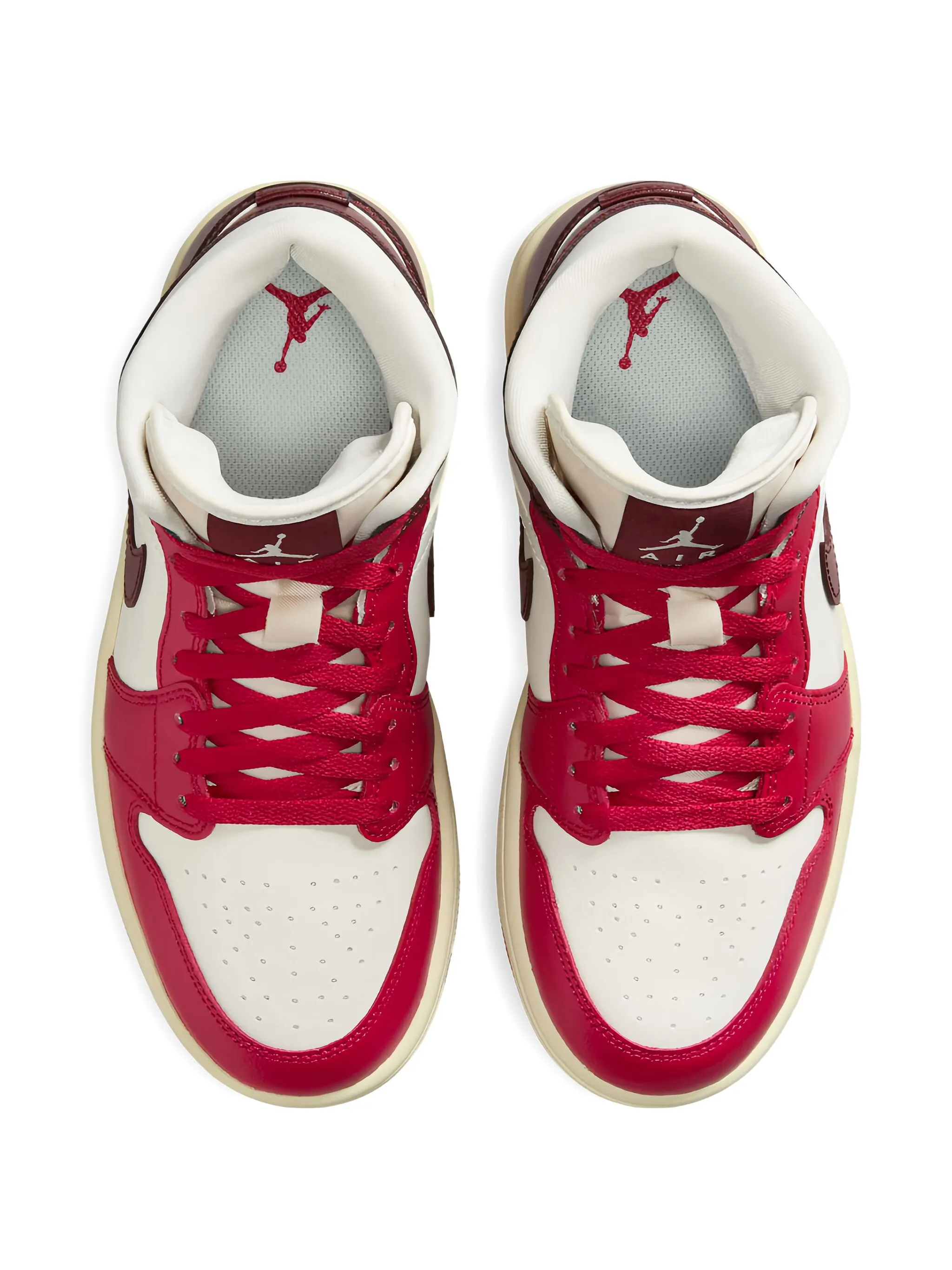 Кроссовки Air Jordan 1 Mid, белый — фото 2