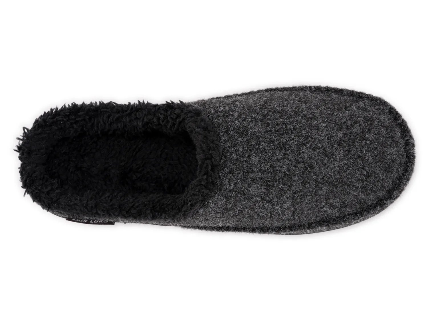 Тапочки MUK LUKS Faux Wool Clog Slipper - Men's, черный — фото 4