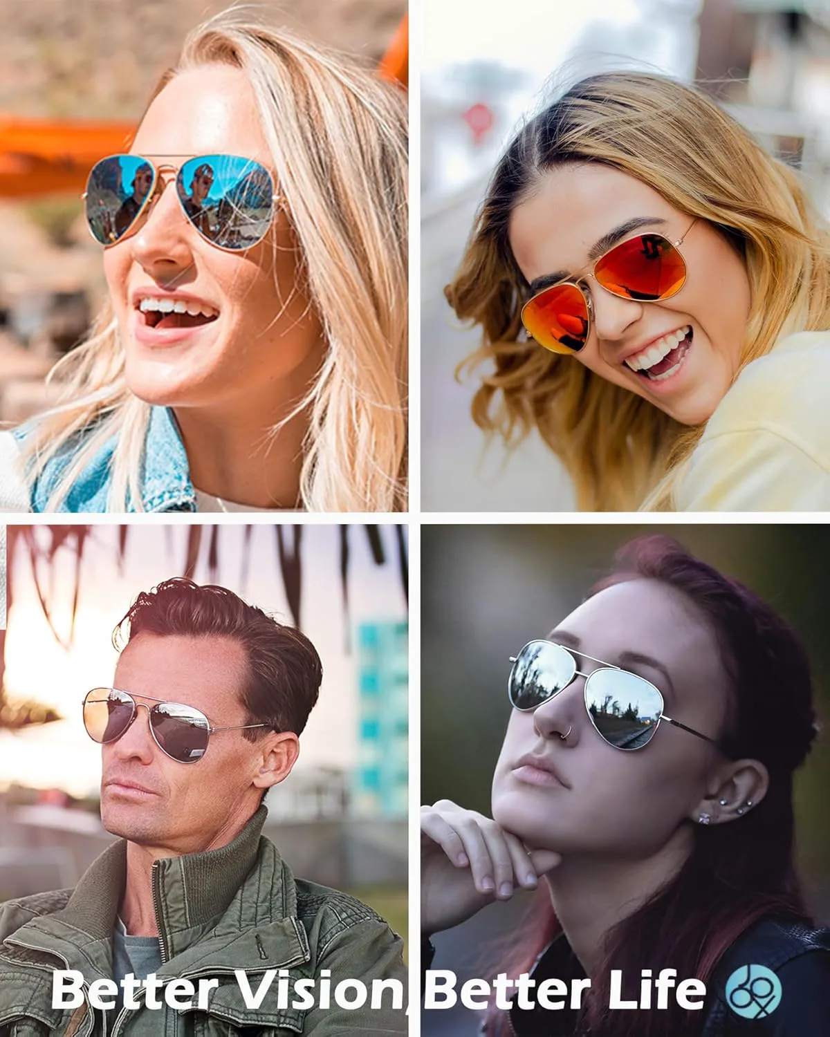 

Поляризованные солнцезащитные очки-авиаторы JOOX для женщин и мужчин, линзы с защитой UV400 и легкая металлическая оправа в стиле «пилот», Shiny Gold/Pink Mirror