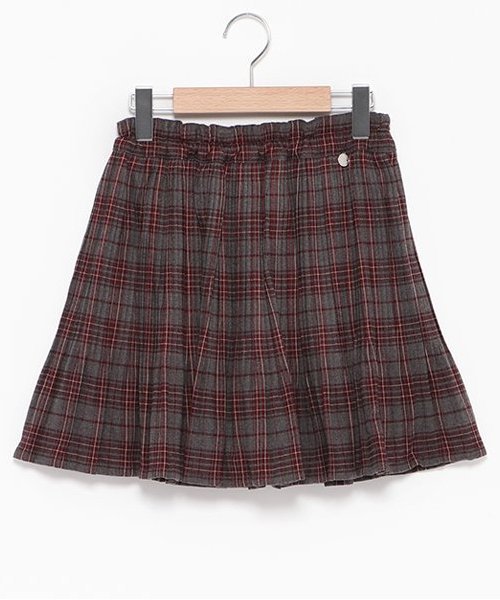 Простые плиссированные юбка-брюки Pom ponette junior, Red