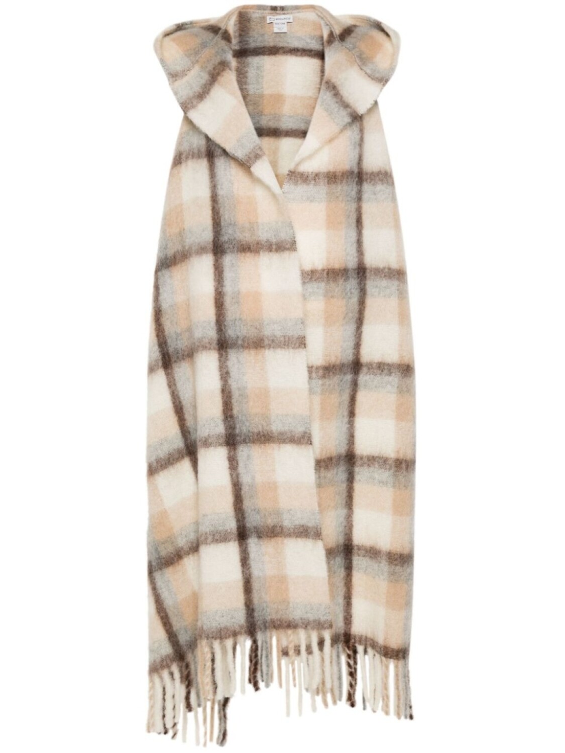 

Woolrich шарф-накидка с капюшоном, нейтральный цвет