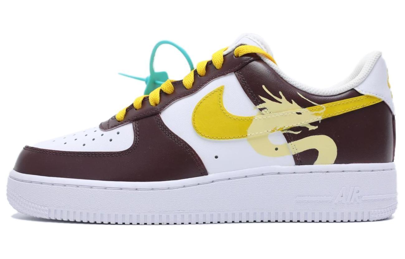 

Кроссовки Nike Air Force 1 Skateboarding Shoes Men Low-top Red, цвет Burgundy