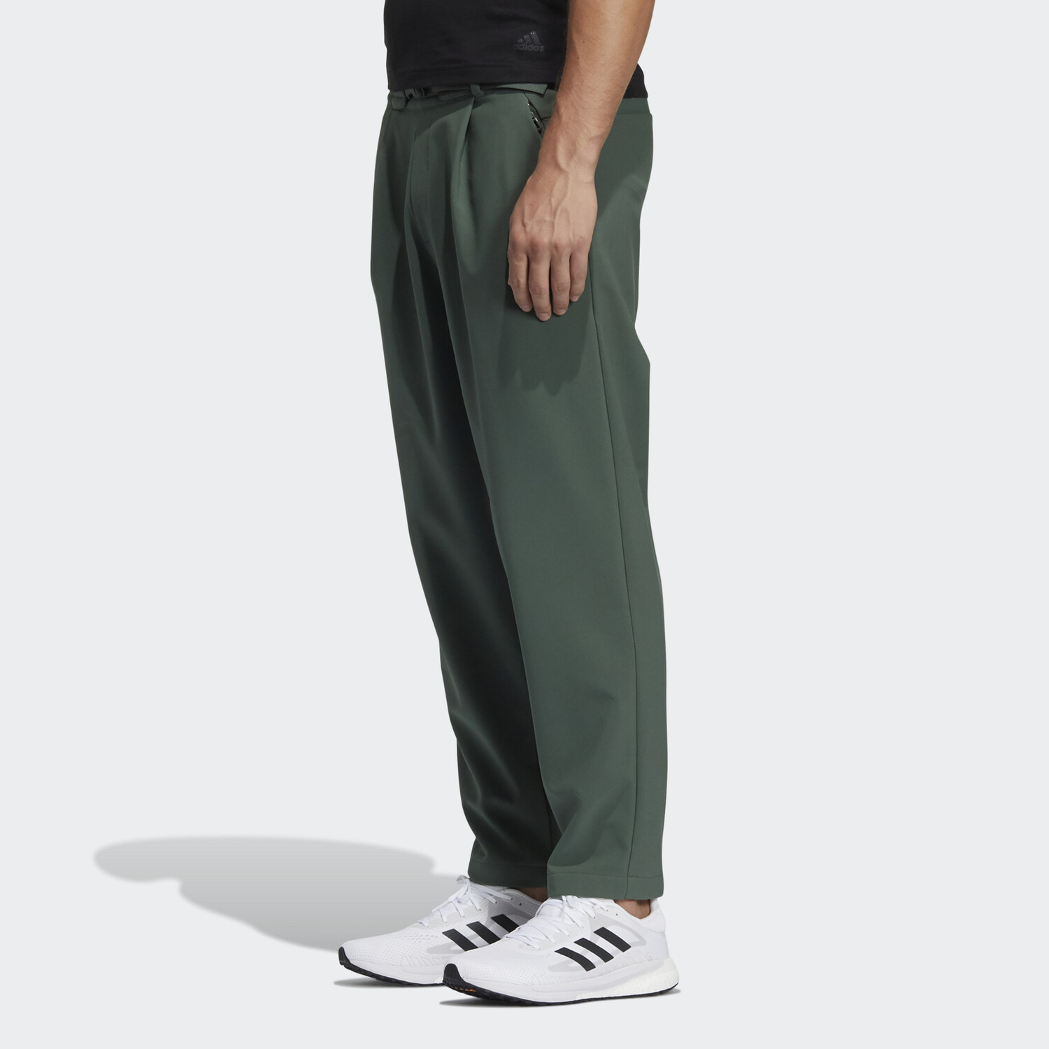 Повседневные брюки мужские зеленые Adidas, зеленый — фото 4