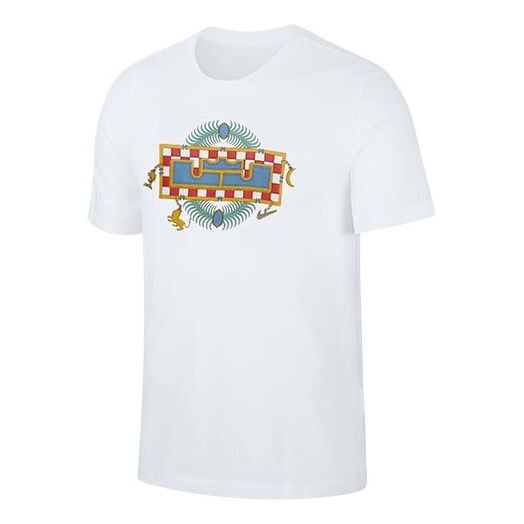 

Футболка Nike LeBron Pattern Printing Round Neck Short Sleeve White, белый