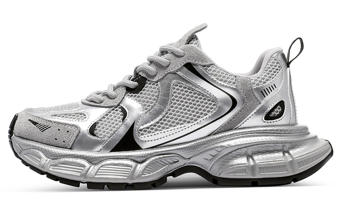 

Кроссовки C°BANNER Chunky Sneakers Unisex Low-top, черный/серебряный