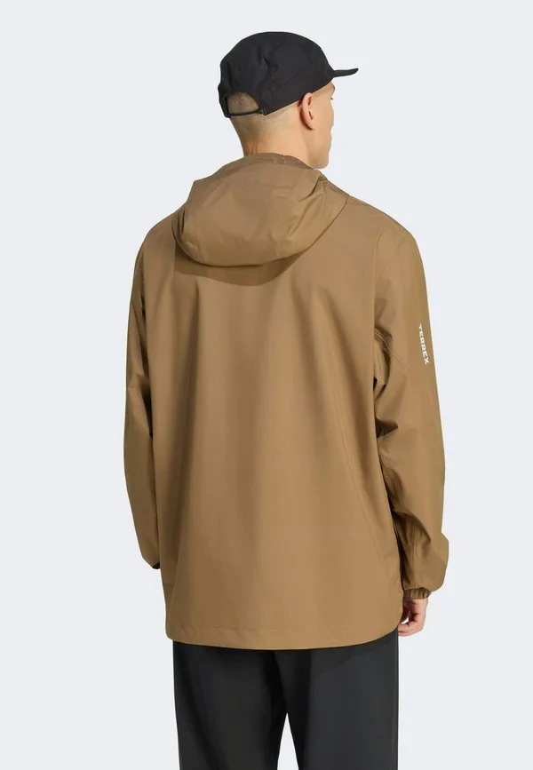 Куртка из жесткого материала Adidas Terrex, Brown Oxide — фото 3