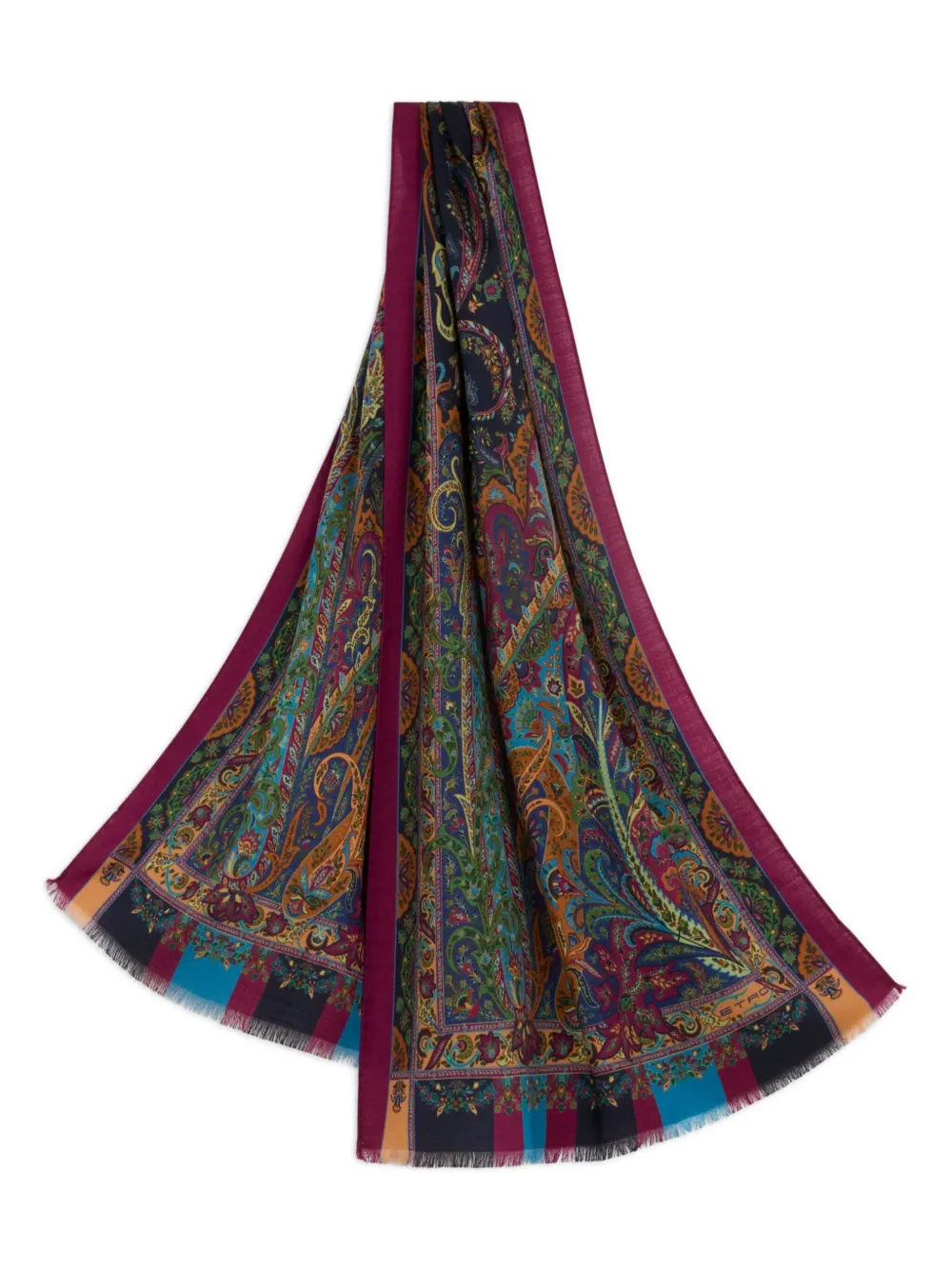 

Шарф с жаккардовым узором пейсли ETRO, красный