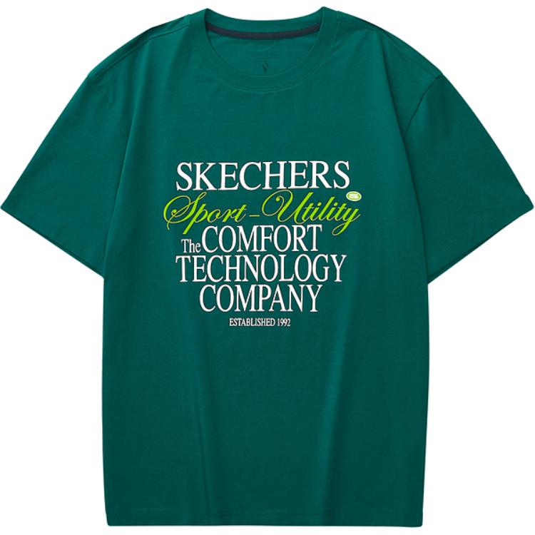 

Футболка унисекс садово-зеленая Skechers, Garden Green-00XW