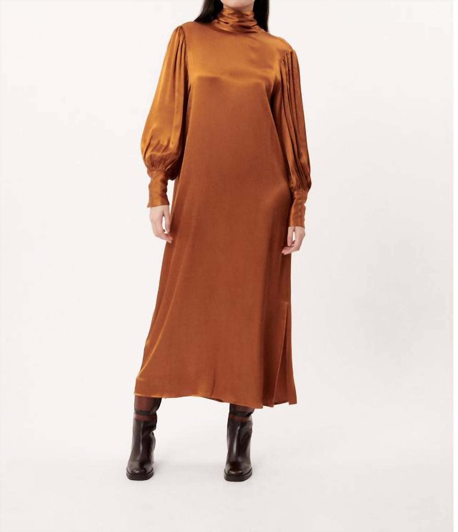 

Платье Noor цвета охры FRNCH, цвет ocre