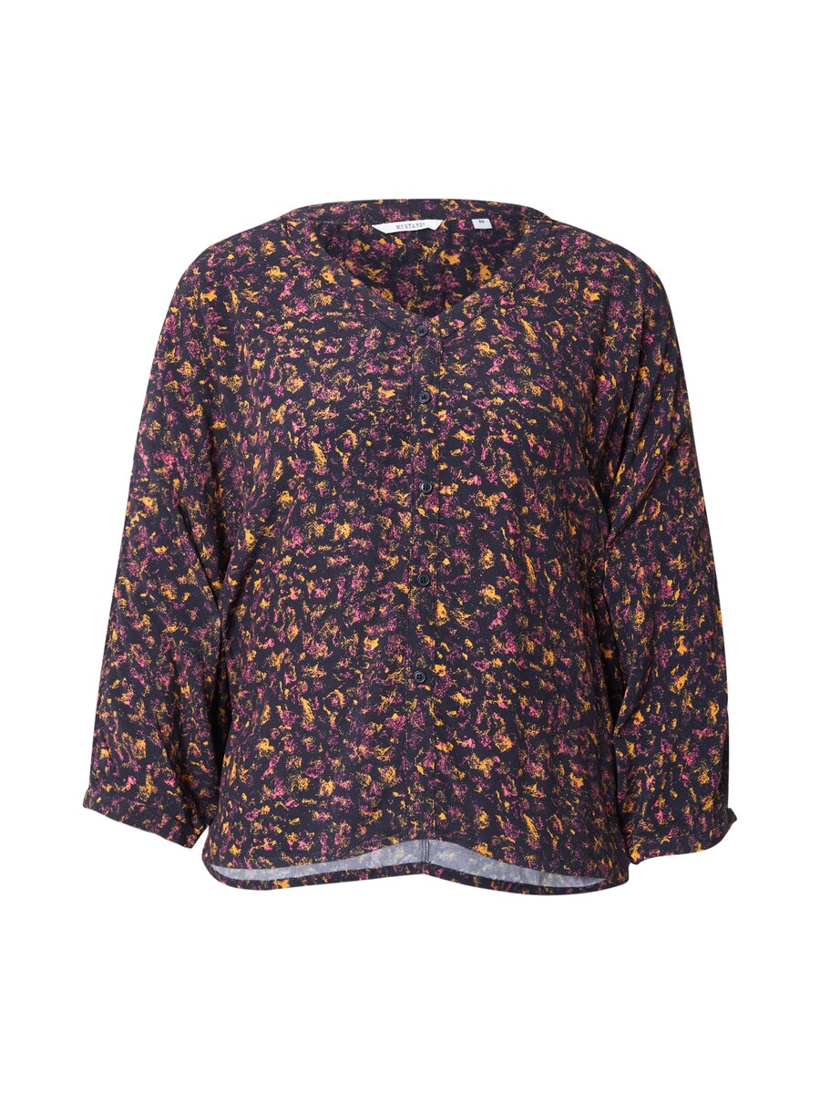 

Блузка с коротким рукавом MUSTANG Blouse BELLFLOWER, цвет aubergine/orchid