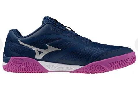 Кроссовки для настольного тенниса «Wave Medal 8 BOA» от Mizuno, Navy X Galaxy Silver — фото 3