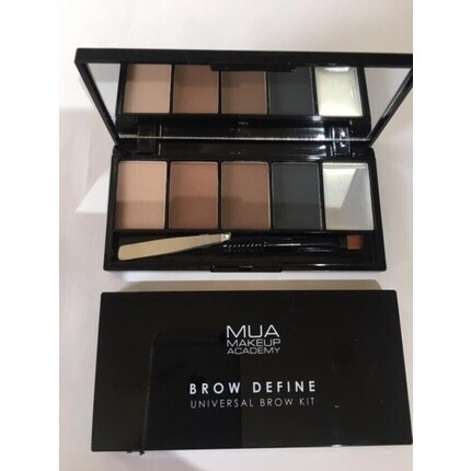 

Универсальный набор для бровей Mua Brow Define с восковыми красками и пинцетом — веганский и запечатанный, Mua Make Up Academy
