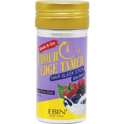 

EBIN NEW YORK 24 Hour Edge Tamer Hair Sleek Stick Extreme Strong Hold 2,7 унции Wild Berry - Sleek & Go без шелушения и белого налета