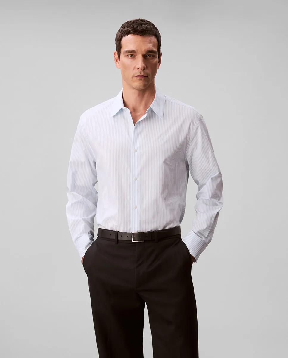 

Мужская оксфордская рубашка в полоску Calvin Klein Jeans, светло-голубой