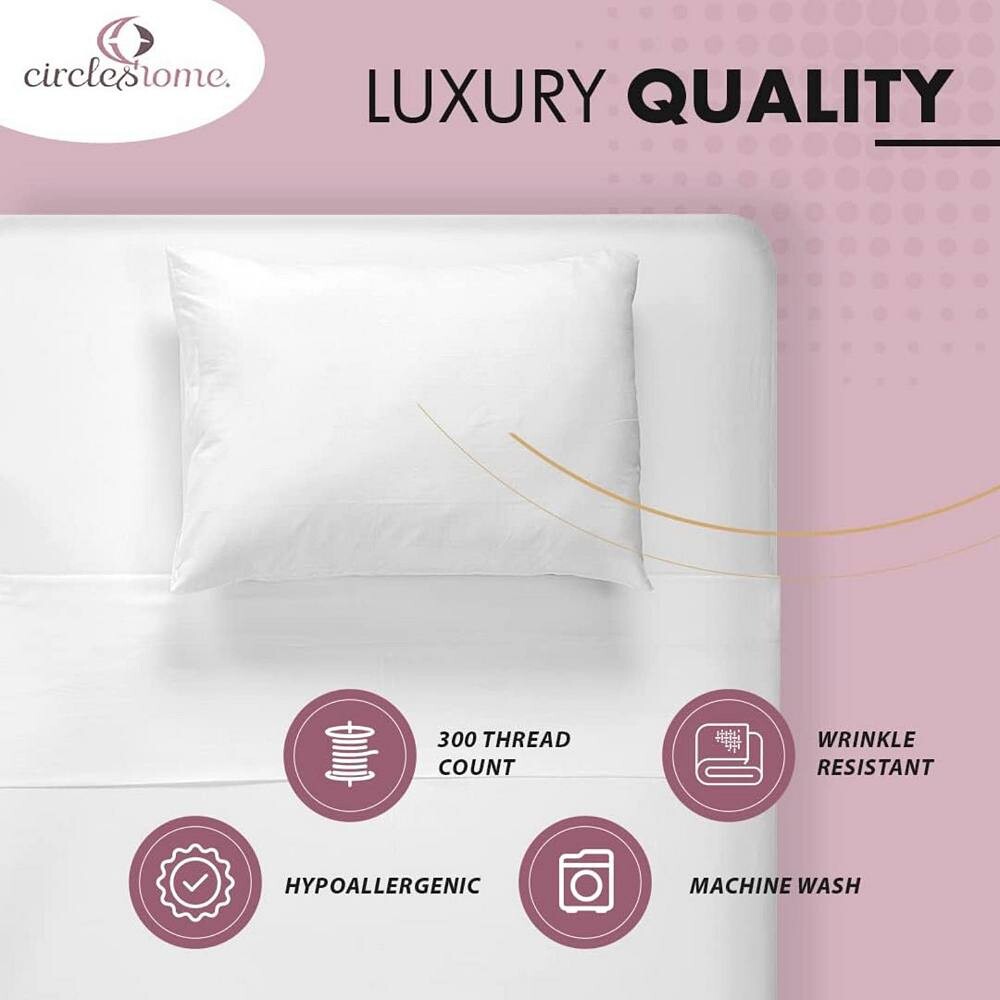 

Простыни на подгонке из хлопкового сатина Circles Home, цвет Light Grey